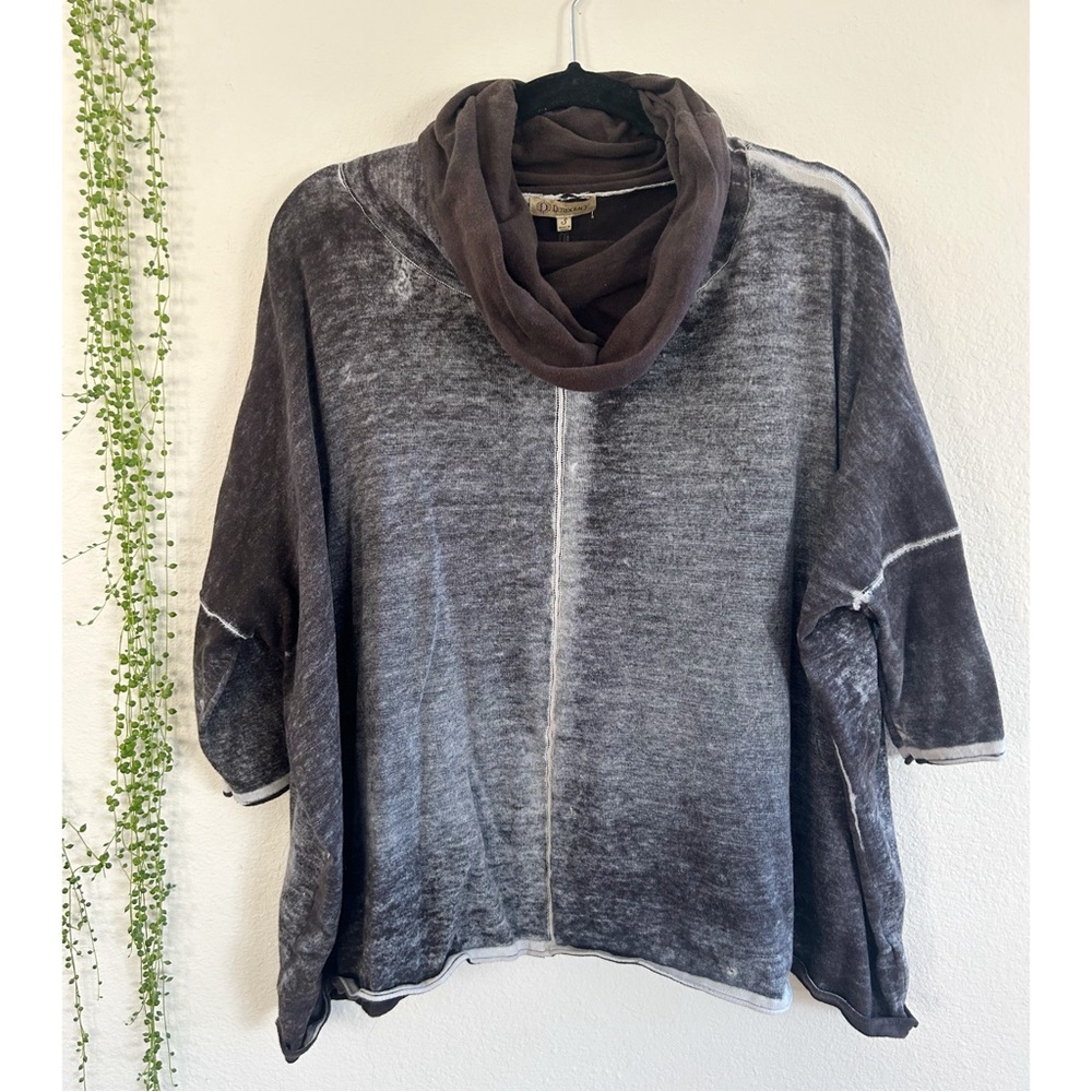Democracy bleach-style drop shoulder tunic blouse